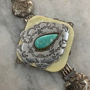 50s Arrowhead Concho Bracelet Fred Harvey Era